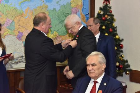 Г.А. Зюганов поздравил членов Экспертного Совета фракции КПРФ с 75-летием разгрома немцев под Москвой