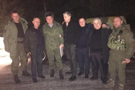 К.К. Тайсаев принял участие в открытие новогодних елок на Донбассе