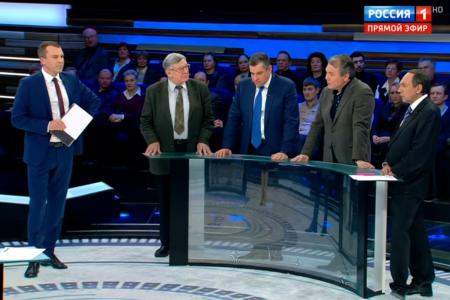 Л.И. Калашников на телеканале «Россия 1» в программе «60 минут». Выпуск от 27 декабря 2016 года