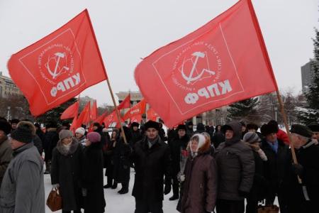 Ленин с нами! Новосибирские коммунисты почтили память основателя Советского государства