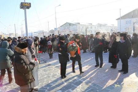 Якутские коммунисты приняли участие в митинге в память воинов-якутян, погибших на озере Ильмень в 1943 году