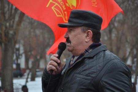 Коммунисты провели митинг, посвященный 99-й годовщине установления Советской власти в Астраханской области