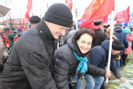 Калининградские коммунисты отметили день Советской Армии и Военно-Морского Флота