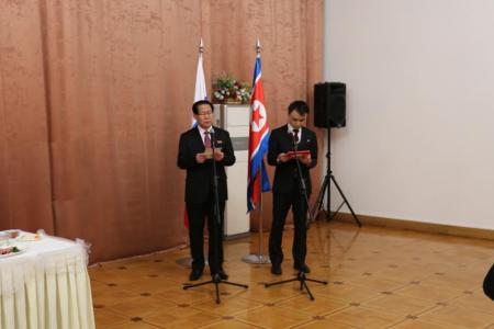 К.К. Тайсаев принял участие в приеме в Посольстве КНДР, организованном по случаю 75-летия со дня рождения Ким Чен Ира