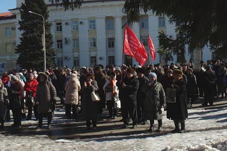 "Красная весна" в Самарской области. Митинг КПРФ в Жигулевске