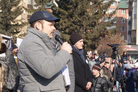 В Красноярске на митинг по экологическим проблемам пришли более двух тысяч человек