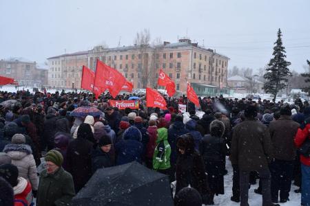 Алтайский край. Многочисленный митинг против повышения тарифов ЖКХ провели рубцовские коммунисты