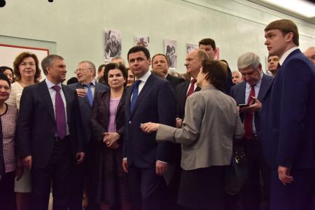 Г.А. Зюганов принял участие в открытии выставки, посвященной В.В. Терешковой