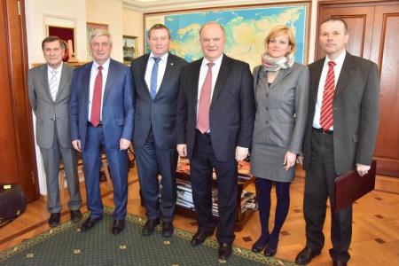 Г.А. Зюганов провел встречу с депутатом Европарламента от Коммунистической партии Чехии и Моравии, заместителем Председателя Делегации  Европарламента в Комитете парламентского сотрудничества Россия-ЕС Йиржи Машталкой