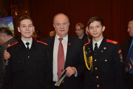 «Благодарю Вас за верность нашей Родине и великой дружбе народов». Г.А. Зюганов поздравил с юбилеем Народного артиста РСФСР М.И. Ножкина на его творческом вечере