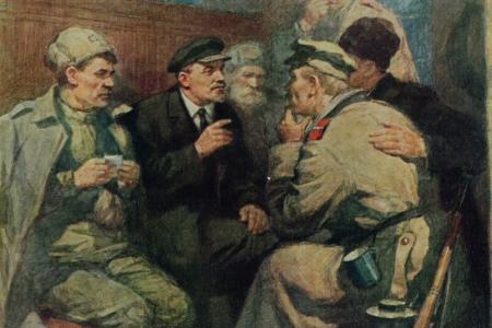 Проект KPRF.RU "Хроника революции". 16 апреля 1917 года: Ленин прибывает в Петроград, где выступает в особняке Кшесинской с "Апрельскими тезисами"
