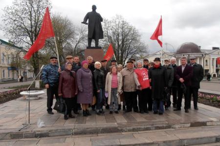 В Тамбовской области коммунисты отметили 147-ю годовщину со Дня рождения В.И. Ленина