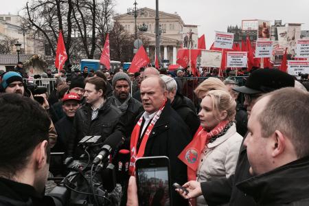 Г.А. Зюганов на митинге в Москве: Мы сделаем все, чтобы восторжествовала политика подлинного социализма!