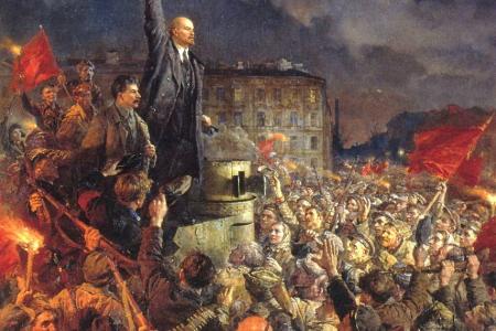Проект KPRF.RU "Хроника революции". 16 апреля 1917 года: Ленин прибывает в Петроград, где выступает в особняке Кшесинской с "Апрельскими тезисами"