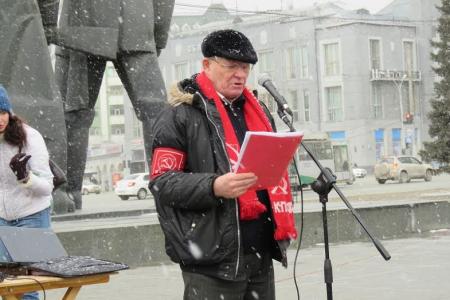 В Новосибирске прошел митинг в защиту реки Издревой