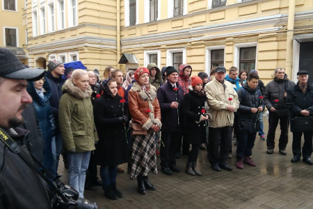 А.В. Воронцов принял участие в возложении цветов к памятнику В.И. Ленину в Петербурге