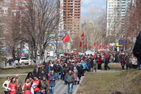 В Самаре прошел многотысячный марш в защиту пенсионеров и отставку Губернатора Меркушкина