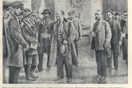 Проект KPRF.RU "Хроника революции". 16 апреля 1917 года: Ленин прибывает в Петроград, где выступает в особняке Кшесинской с "Апрельскими тезисами"