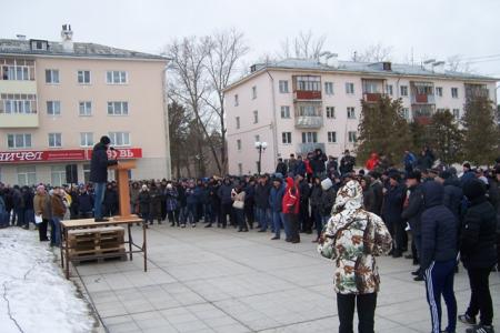 Казань. Представители КПРФ приняли участие  в акции протеста дальнобойщиков