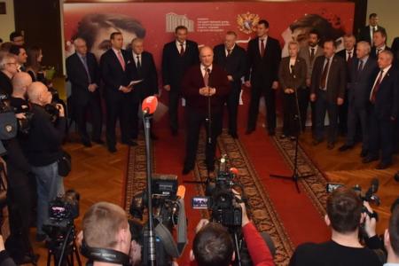 «Он высоко нес знамя советского спорта». Г.А. Зюганов выступил в Госдуме на открытии выставки, посвященной юбилею знаменитого хоккеиста Владислава Третьяка