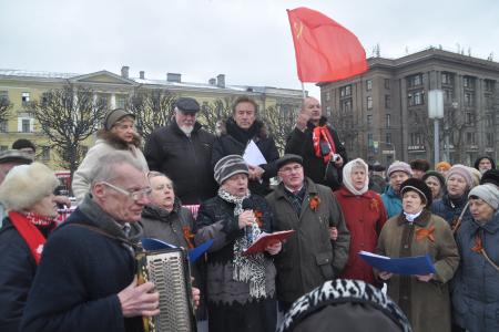 Дети войны на митинге в Петербурге потребовали достойной жизни