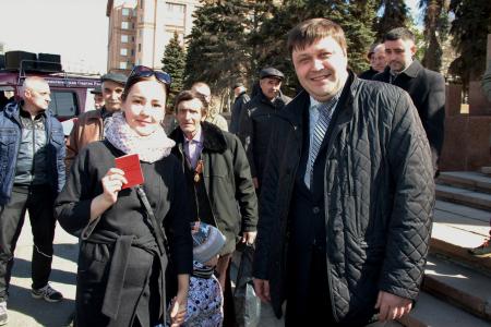 В Челябинске состоялся митинг, посвящённый 147-й годовщине со дня рождения В.И. Ленина 