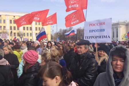 Лидер кировских коммунистов Сергей Мамаев принял участие в общегородском митинге «Вместе – против террора!» 