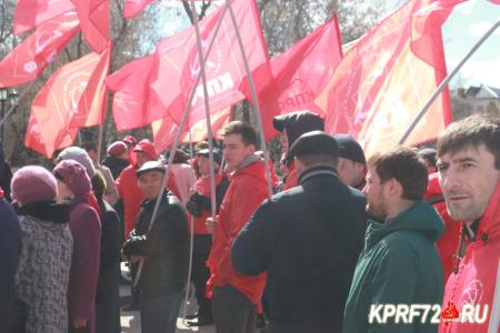 В Тюмени состоялся митинг, посвященный 147-й годовщине со дня рождения В.И. Ленина