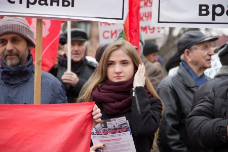 Томские коммунисты провели акцию за достойную медицину