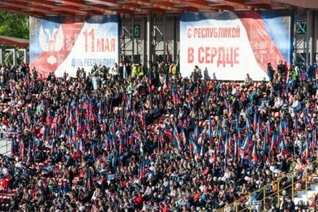 К.К. Тайсаев и А.А. Ющенко приняли участие в праздновании третьей годовщины образования Донецкой Народной Республики