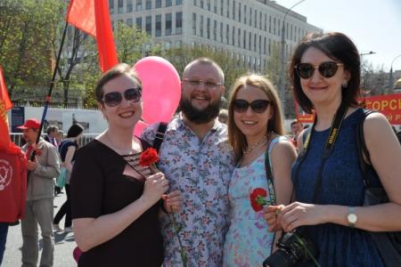 Слава человеку труда! Коммунисты Подмосковья приняли активное участие в первомайском митинге в Москве