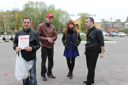 Московская область. Подольские коммунисты провели памятный митинг ко Дню Победы