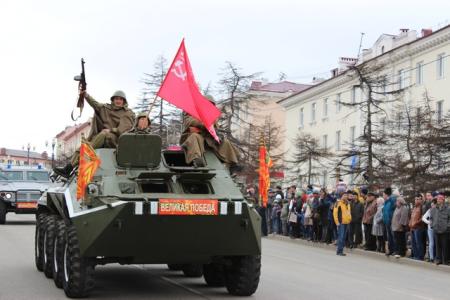 Праздник Победы в Магадане
