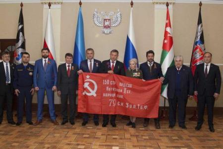 К.К. Тайсаев и А.А. Ющенко приняли участие в праздновании третьей годовщины образования Донецкой Народной Республики