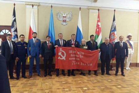 К.К. Тайсаев и А.А. Ющенко приняли участие в праздновании третьей годовщины образования Донецкой Народной Республики