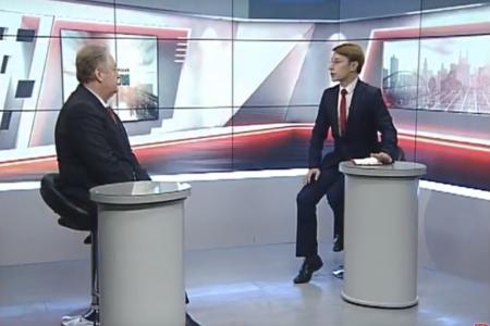 «Новосибирский опыт - практический. Кандидатура Локтя для партии знаковая». С.П. Обухов дал интервью Новосибирскому городскому телевидению
