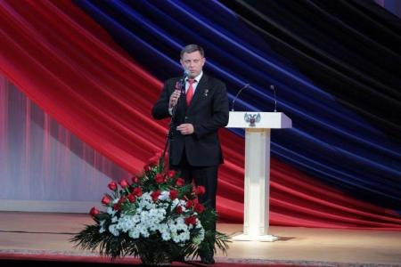 К.К. Тайсаев и А.А. Ющенко приняли участие в праздновании третьей годовщины образования Донецкой Народной Республики