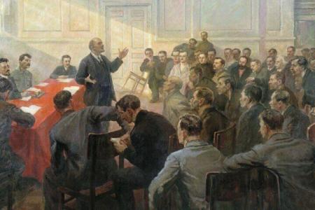 Проект KPRF.RU "Хроника революции". 10 мая 1917 года: Отменена цензура печати, Всероссийская Конференция РСДРП(б) приняла внесенные В.И. Лениным резолюции о войне и об отношении к Временному правительству