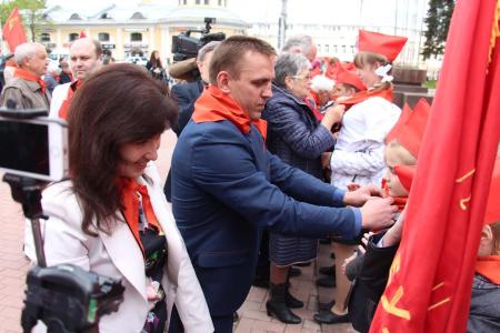 19 мая в Рязани прошла торжественная линейка, посвященная 95-летию пионерской организации