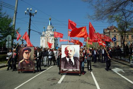 Хабаровский край. День Победы в красном цвете