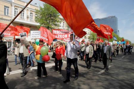 Воронежцы сплотились под красными знамёнами
