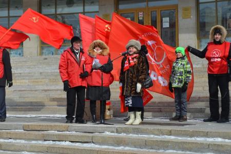 Красноярский край. 1 мая в Норильске прошел митинг, посвященный Дню солидарности трудящихся