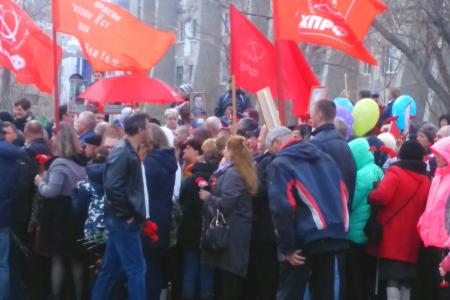 Камчатский край. Коммунисты приняли участие в шествии «Бессмертного полка»