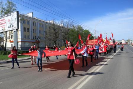 Первомайская демонстрация и митинг Тамбовских коммунистов