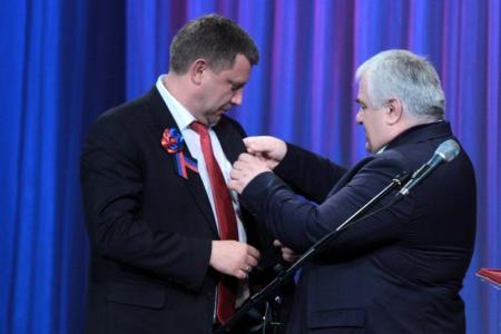 К.К. Тайсаев и А.А. Ющенко приняли участие в праздновании третьей годовщины образования Донецкой Народной Республики