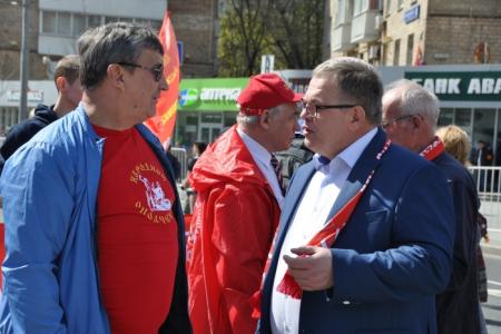 Слава человеку труда! Коммунисты Подмосковья приняли активное участие в первомайском митинге в Москве