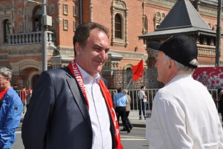 Слава человеку труда! Коммунисты Подмосковья приняли активное участие в первомайском митинге в Москве