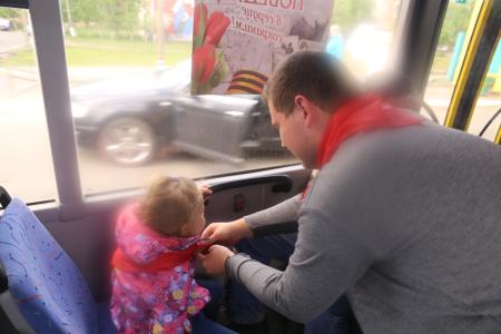 Пионерский автобус на улицах Саранска