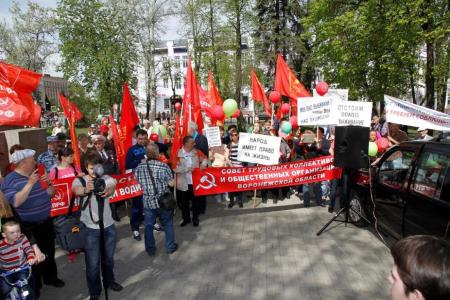 Воронежцы сплотились под красными знамёнами