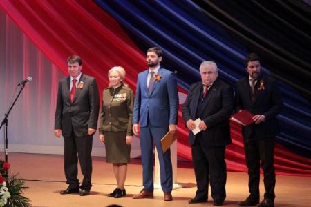 К.К. Тайсаев и А.А. Ющенко приняли участие в праздновании третьей годовщины образования Донецкой Народной Республики